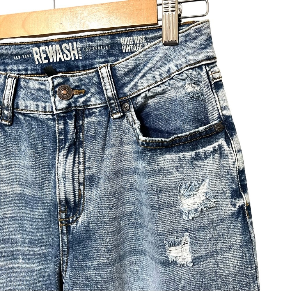 High Rise Distressed Jeans - Picture 6 of 14